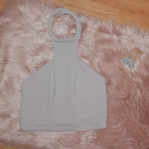 Charlotte Russe Juniors Medium Lilac Halter Crop